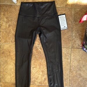 Black Faux Leather Leggings